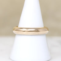 Chubby 14k Gold Half Round Band Size 9.75