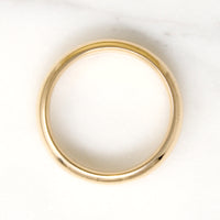 Chubby 14k Gold Half Round Band Size 9.75