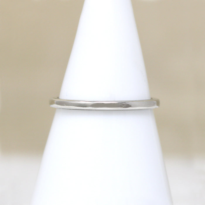 Dainty 14k White Gold Band Size 5.5