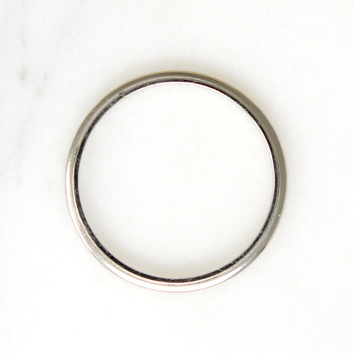 Dainty 14k White Gold Band Size 5.5