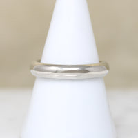Comfort Fit 14k White Gold Wedding Band Size 8.75