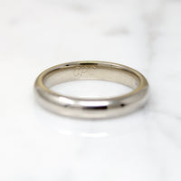 Comfort Fit 14k White Gold Wedding Band Size 8.75