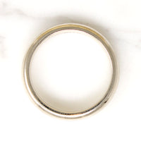 Comfort Fit 14k White Gold Wedding Band Size 8.75