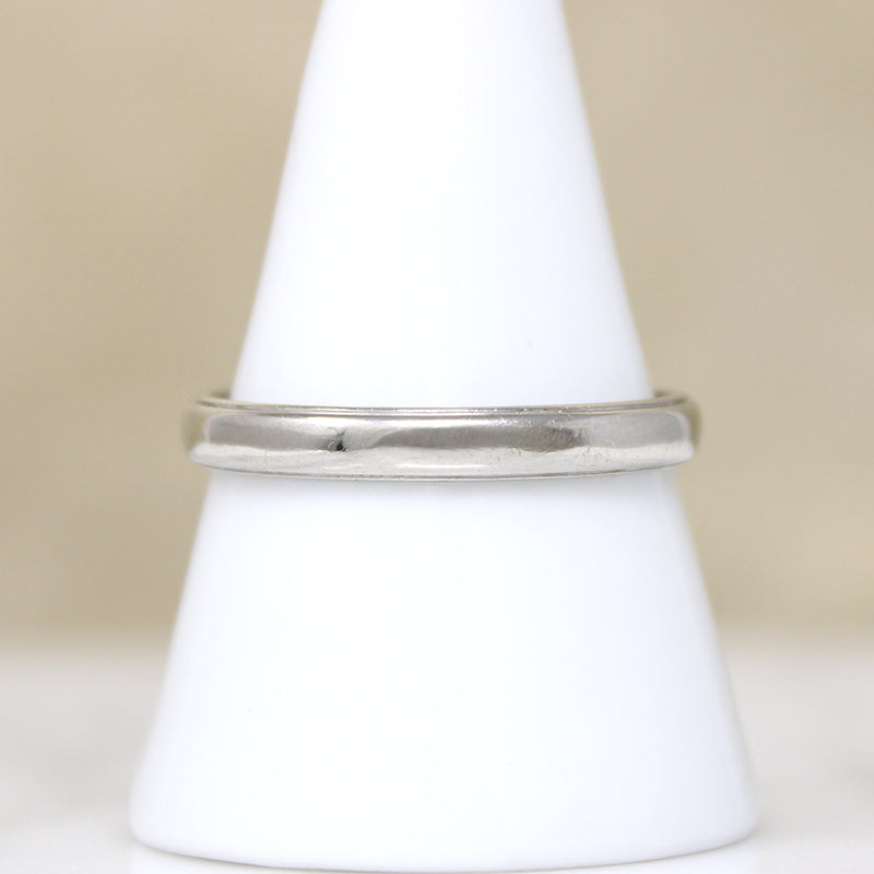 Mid Century Half Round Stepped Edge Band Size 10.5