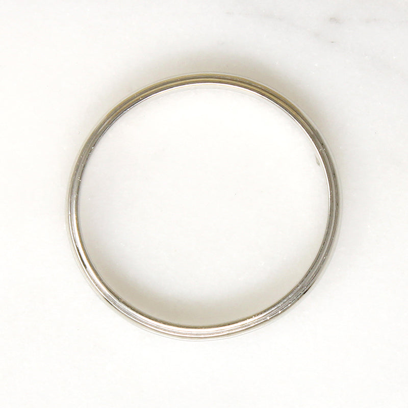Mid Century Half Round Stepped Edge Band Size 10.5