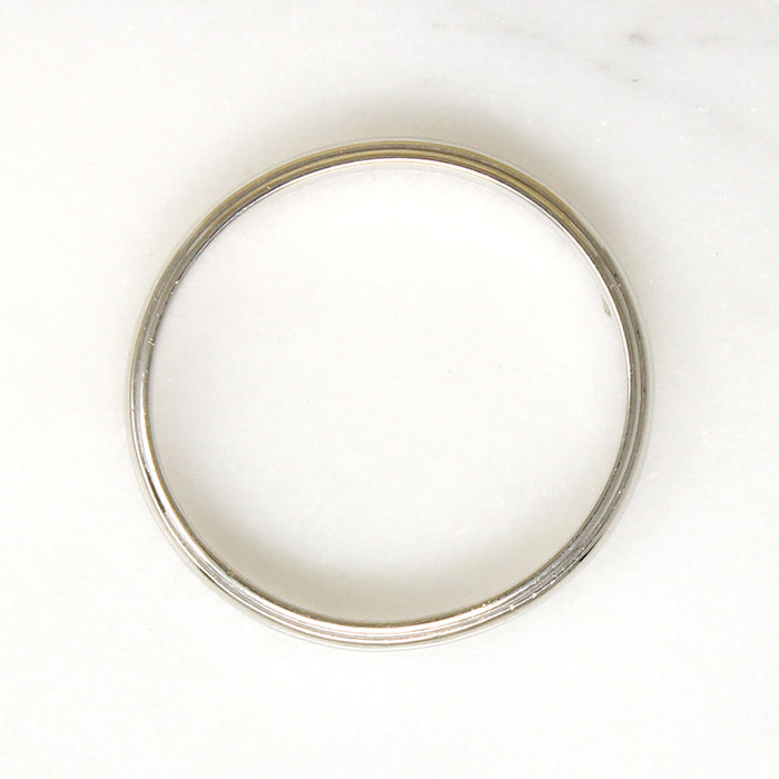 Mid Century Half Round Stepped Edge Band Size 10.5