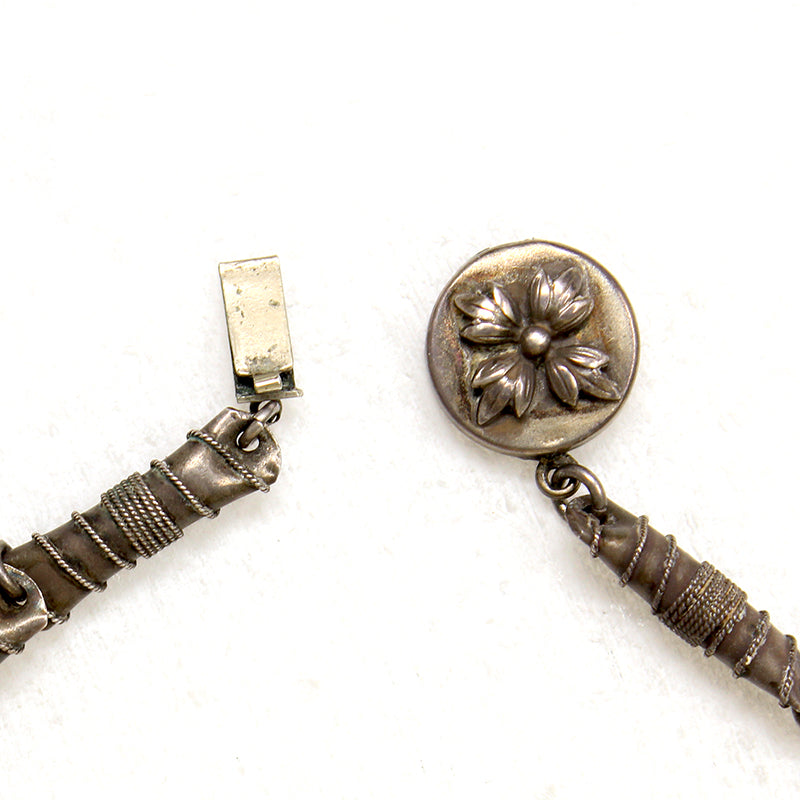 Goldstone & Silver Necklace with Incredible Beads