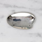 Fascinating Mid Century Gold on Silver Brooch