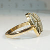 Gold Scarab Swivel Hoop Ring