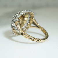 Magnificent Large Original Antique Rose Cut Diamond Ring
