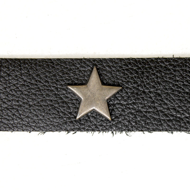 Black Leather Star Bracelet by Ancient Influences