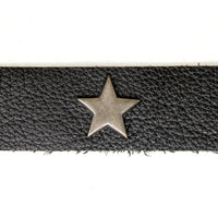 Black Leather Star Bracelet by Ancient Influences
