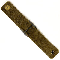 French Paste & Green Leather Bracelet by Ancient Influences