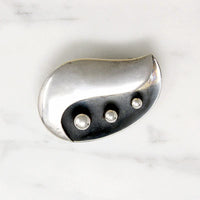 Adorable Sterling Silver Brooch & Earring Set