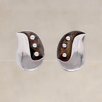 Adorable Sterling Silver Brooch & Earring Set