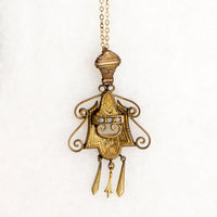 Victorian Gold Filled Earring & Pendant Set