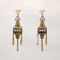 Victorian Gold Filled Earring & Pendant Set
