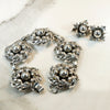 Gorgeous Foliate Sterling Bracelet & Earring Set by Cini