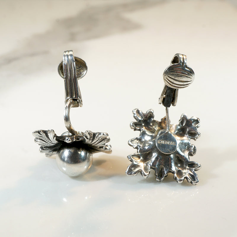 Gorgeous Foliate Sterling Bracelet & Earring Set by Cini