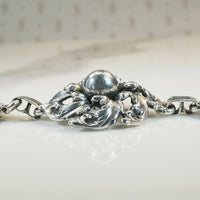 Gorgeous Foliate Sterling Bracelet & Earring Set by Cini