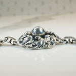 Gorgeous Foliate Sterling Bracelet & Earring Set by Cini