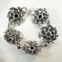 Gorgeous Foliate Sterling Bracelet & Earring Set by Cini