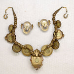 Outrageous Brass & Glass Set by Patrice