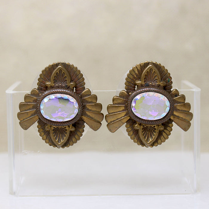 Outrageous Brass & Glass Set by Patrice