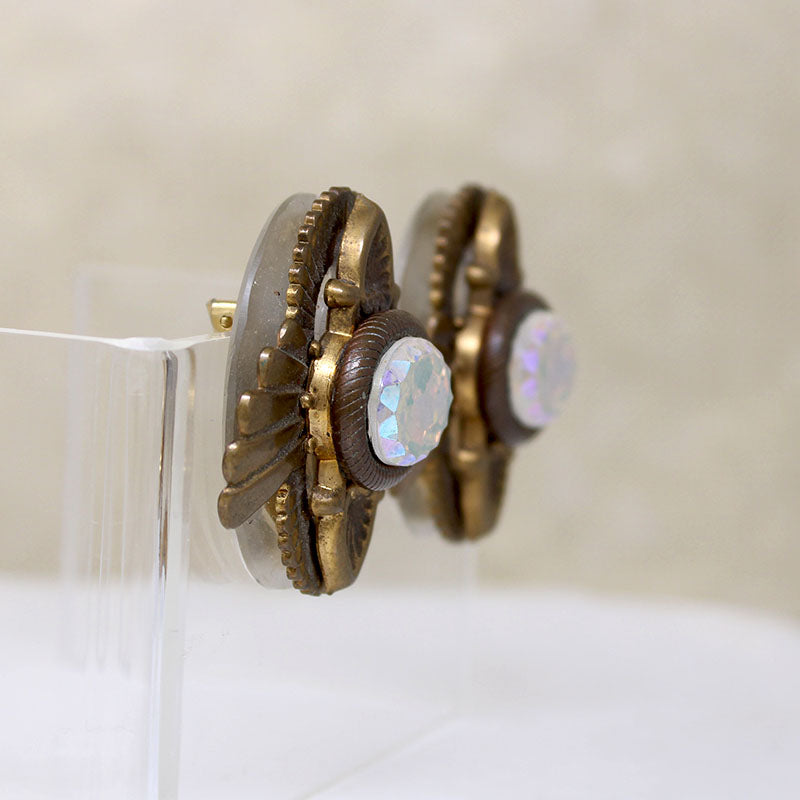 Outrageous Brass & Glass Set by Patrice