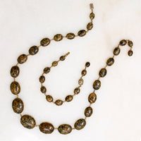 Georgian Jasper Necklace, Bracelet & Earring Suite