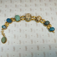 Gold Bracelet Set with Ancient Scarabs