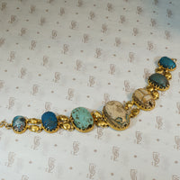 Gold Bracelet Set with Ancient Scarabs