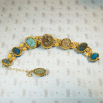 Gold Bracelet Set with Ancient Scarabs