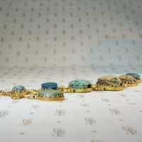 Gold Bracelet Set with Ancient Scarabs