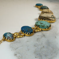 Gold Bracelet Set with Ancient Scarabs
