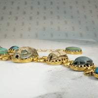 Gold Bracelet Set with Ancient Scarabs