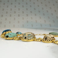 Gold Bracelet Set with Ancient Scarabs