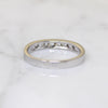 Handsome Seven Diamond & White Gold Band by 720