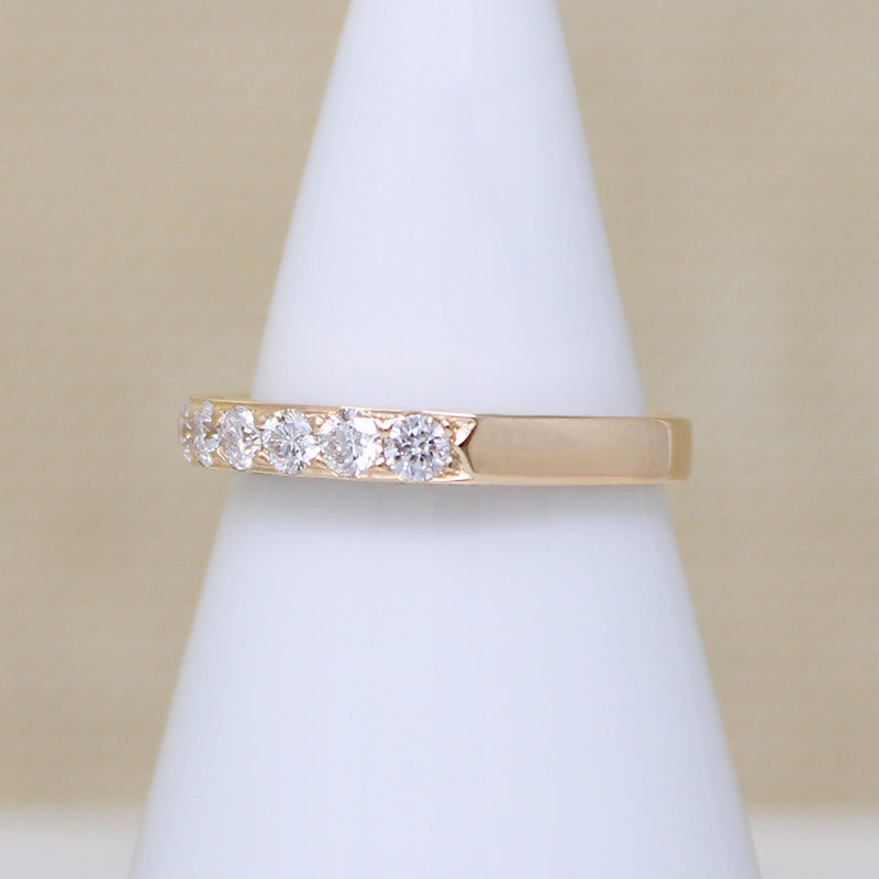 Refined Seven Diamond Band in Yellow Gold by 720