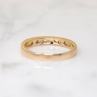 Refined Seven Diamond Band in Yellow Gold by 720