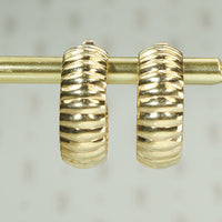 Gold Shrimp Hoops Circa 1970