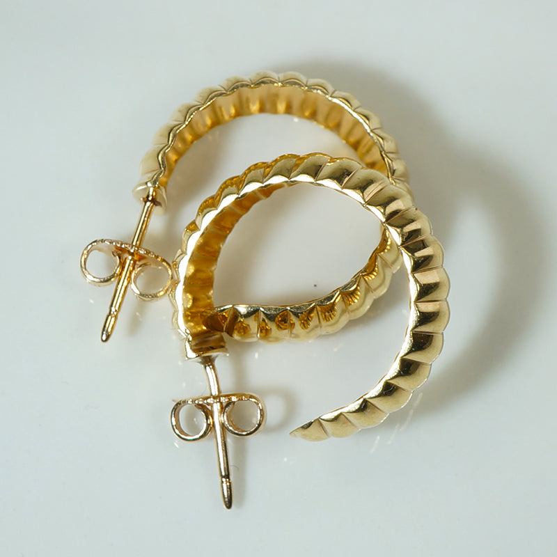 Gold Shrimp Hoops Circa 1970