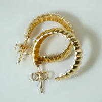 Gold Shrimp Hoops Circa 1970