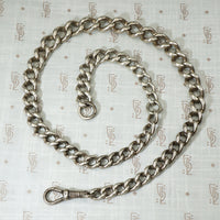 Classic English Hallmarked Sterling Watch Chain