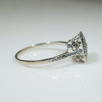 Pretty Square Deco Diamond Ring