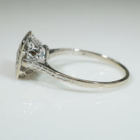Pretty Square Deco Diamond Ring