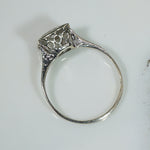 Pretty Square Deco Diamond Ring