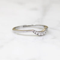 Sparkling Diamond Nesting Band in Recycled Gold