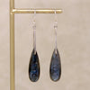 Fantastical Moon Phase Carved Labradorite Earrings