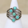 Artisan Turquoise & Recycled Sterling Silver Ring